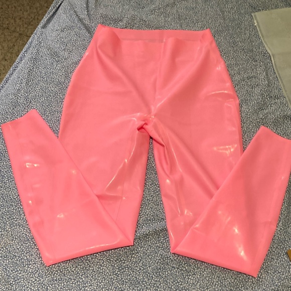 SKIMS Pants - SKIMS Neon Pink High-Waisted Pants